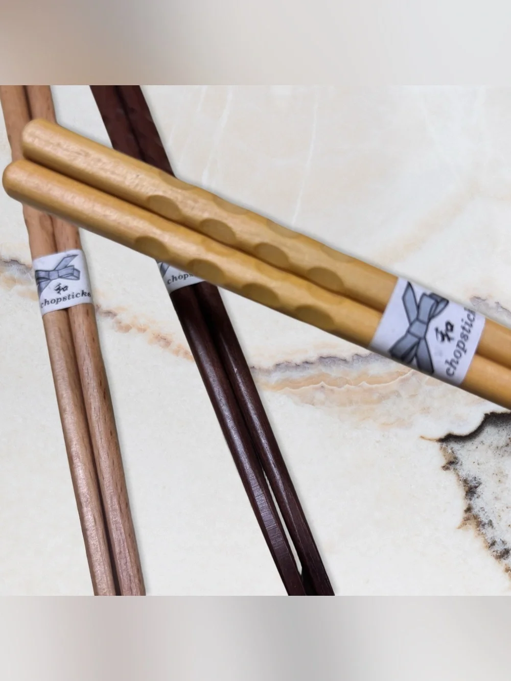 Set of 3 Wood Chopsticks